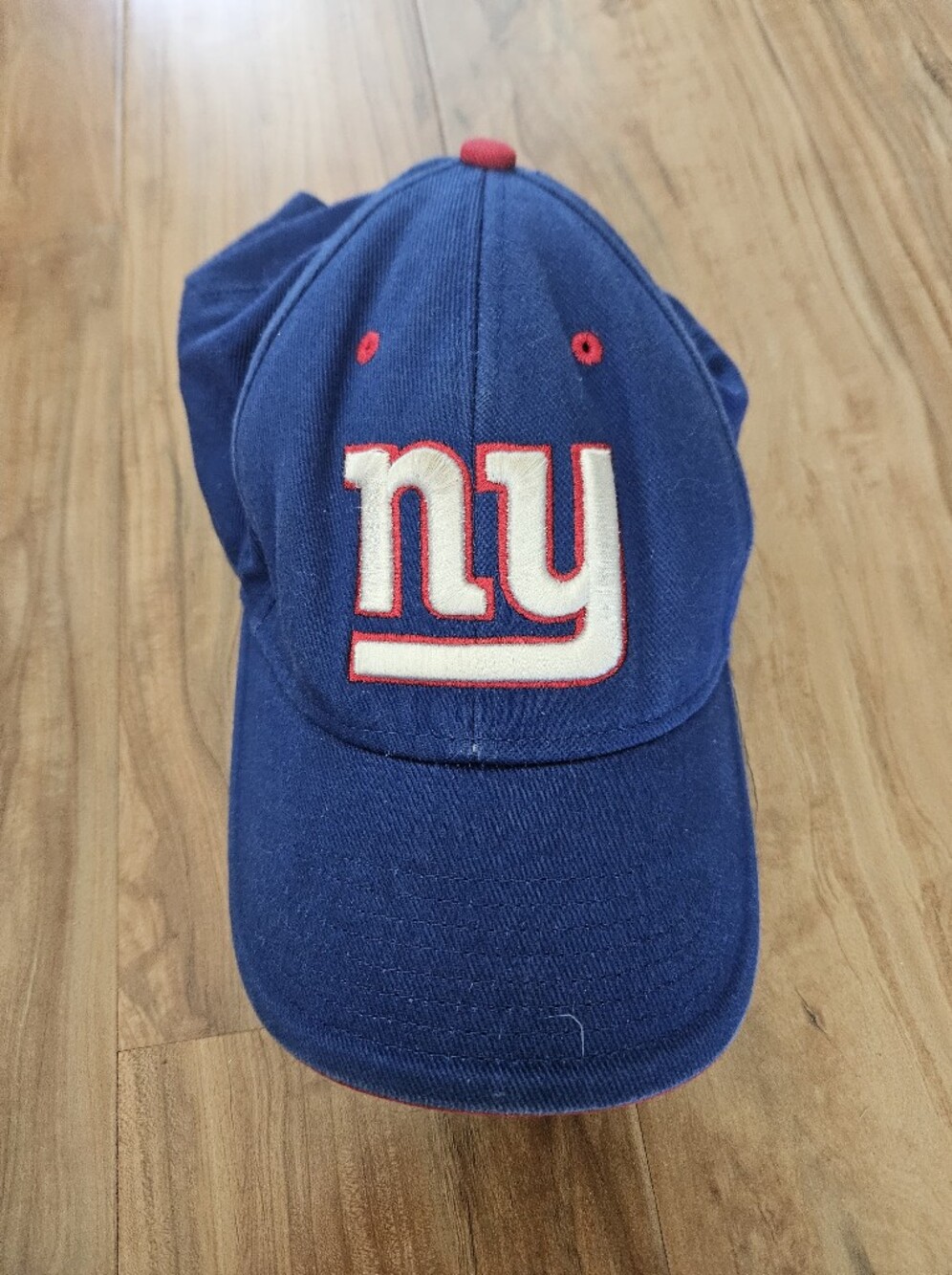 NFL Ny Giants Adult Royal Blue Baseball Cap with White and Red 'ny' Logo